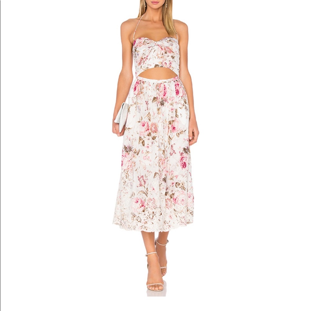 Eden Embroidered Tie Maxi Dress